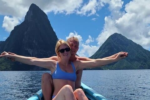 St. Lucia West Coast Boat Cruise with Snorkeling & Pitons