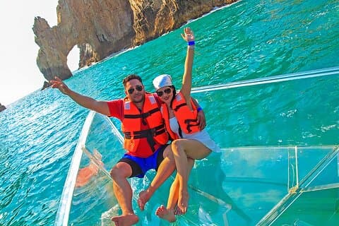 Los Cabos Transparent båtupplevelse mot bågen