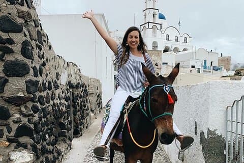 Authentic Pyrgos Village Donkey Ride and Feeding Experience