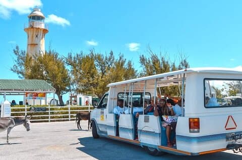 Grand Turk; Tram Tour w/ Beach, Lunch & Local rum
