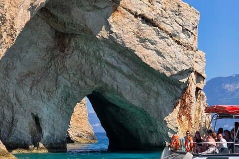 Dia inteiro Zakynthos Semi Private Rib Cruise de Katelios
