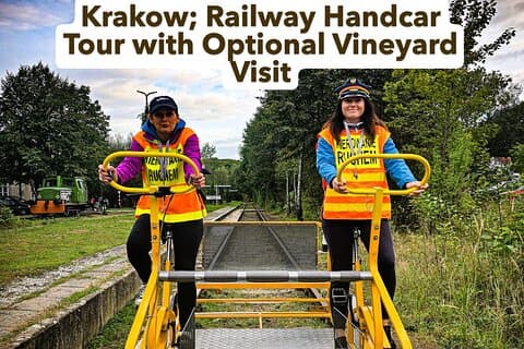 Krakow; Järnvägshandvagnstur med valfritt vingårdsbesök
