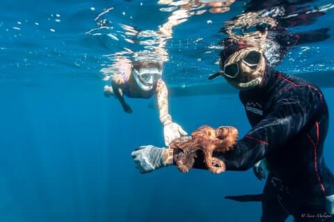 Aventure de chasse sous-marine sur la côte amalfitaine