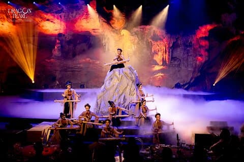 Halong Dragon Pearl Cave Artistic Live Performance and Dinner
