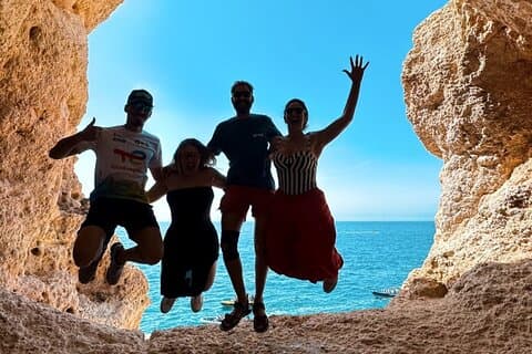 From Faro : Benagil, Algar Seco, 7 Hanging Valleys & Navy