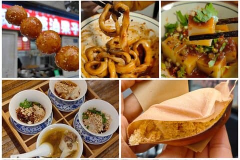 Comida callejera guiada por Chengdu y experiencia en el mercado local