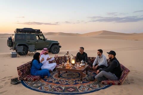 Safari por el desierto de Doha, todoterreno, camellos, sandboard y excursión al mar interior