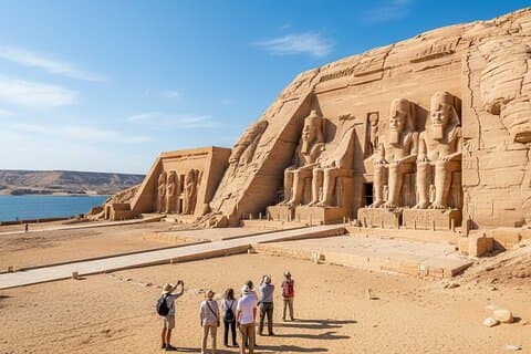 Privat dagstur Aswan till Abu Simbel Ikoniska templen i Ramses II