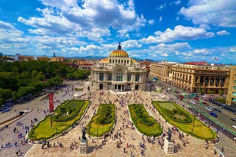 Centro histórico Città del Messico e Bellas Artes