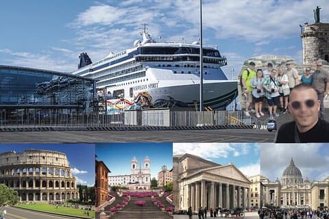 Exclusieve Rome hoogtepunt Tour voor Cruise Passagiers in een Van