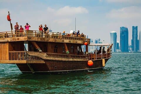 Doha: Sunset Experience, Traditional Dhow Cruise with Dinner
