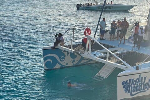 Negril Beach Party Katamaran snorkling og Rick's Cafe