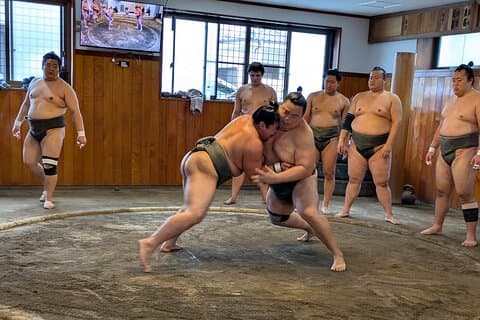 Tokyo Spændende Sumo pracice visning og moderne samurai show tur