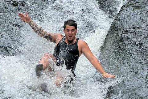 El Yunque Waterslide and Waterfall beach Tour with Food n Photos
