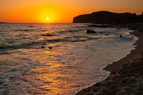 Falassarna Sunset ontsnappen uit Chania