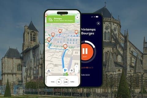 Bourges Walking tour 1h20 and 22 audio commentary