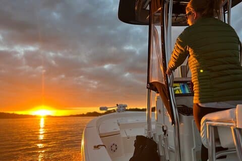 Scenic Coastal Marsh Sunset Boat Cruise