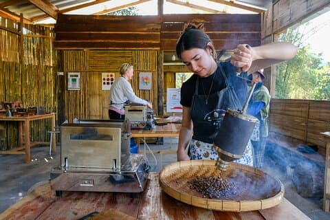 Chiang Mai 4WD Hilltribe Coffee : Jungle Trek, Roast & Brew.