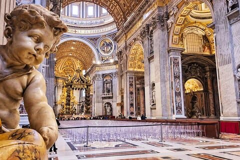 Besøg St Peter's Basilica med kuppel og krypt (Papal Tomb)