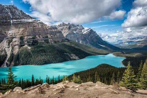 A lo largo de Icefields Parkway : Peyto Lake, Bow Lake & Columbia Icefield