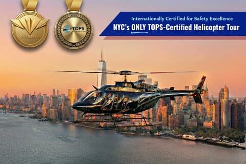 Private Sunset Helicopter Tour em volta de Manhattan a partir de Nova Jersey
