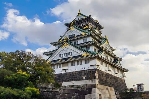 Samurai historier og hemmeligheter inne Osaka slott