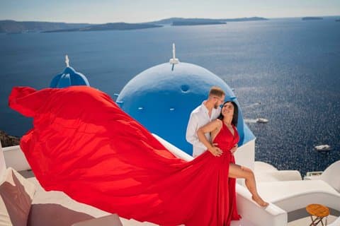 Santorini Flying Dress