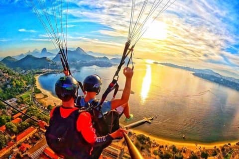 Vuelo en parapente en Niterói con vídeo GoPro incluido.