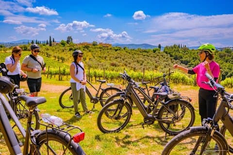 Tuscan Hills E-Bike Tour with Farm Experience and Lunch