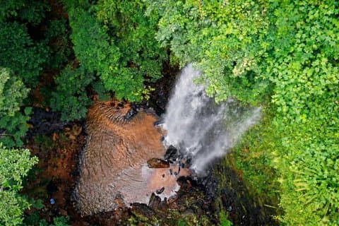 Boti WaterFalls, Umbrella Rock, Aburi Gardens & Cocoa Farm Tour