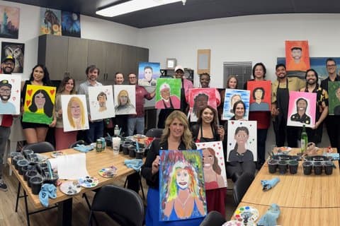 Paint and Sip Classes at Ru Art Studio