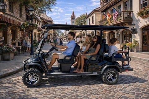 Six Passenger Gas-Powered Warenkorb mieten in St. Augustine