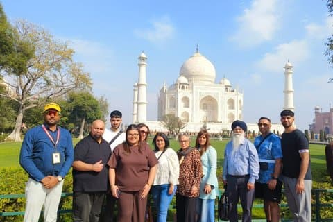Ganztägige Taj Mahal, Agra Fort und Mehtab Bagh Tour Mit Tuk-Tuk