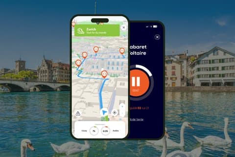 Visita guidata a piedi di Zurigo: 1 ora e 45 minuti e 20 commenti audio