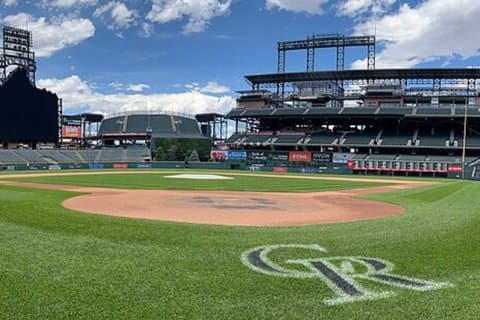 Colorado Rockies baseballkamp på Coors Field