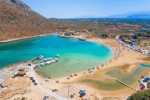 Bådtur fra Chania til Stavros, Seitan Limania, Marathi og mere