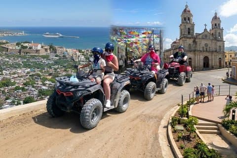 ATV- en stadstourcombinatie in Puerto Plata