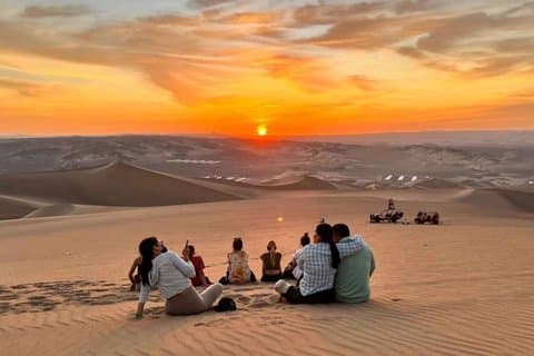 Tour Paracas y Huacachina desde lima con atardecer en el desierto