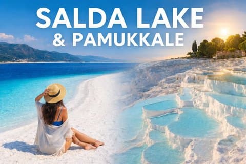 Belek : Pamukkale og Salda Lake (Turkish Maldives Experience)