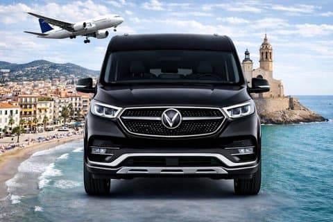 Privater Transfer bei Ankunft vom Flughafen Barcelona ins Stadtzentrum von Sitges