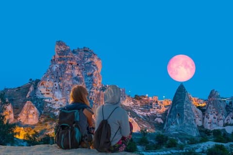 Kappadokien natttur med Goreme Museum och Kaymaklı