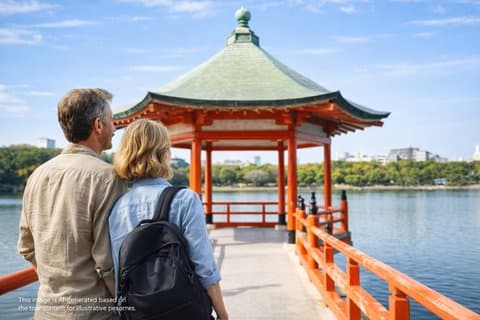 Udflugt i Ohori Park med guide fra Fukuoka