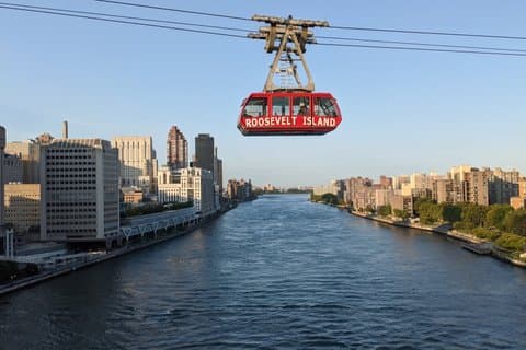 Roosevelt Island Tramway og selvguidet historie tur