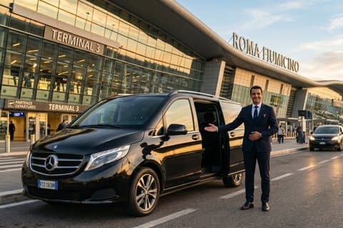 FCO Flughafen Privater Transfer von/nach Rom Stadt oder Civitavecchia