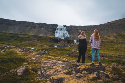 Dynjandi Wasserfall im Supertruck