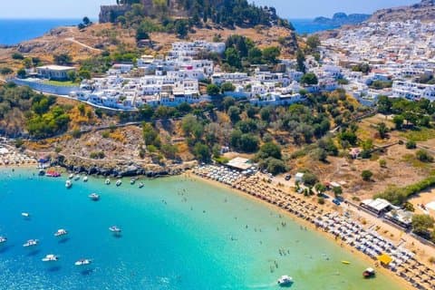 Lindos Minibustour met kleine groep en zwemmen in St. Paul's Bay