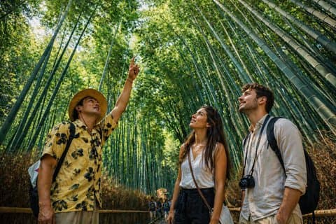 Kyoto Arashiyama Bamboewandeling & Ontspannende Bloem Voetbad Massage