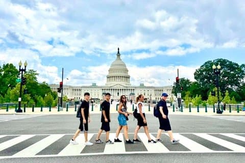 Liten guidet tur inn i Capitol og Library of Congress