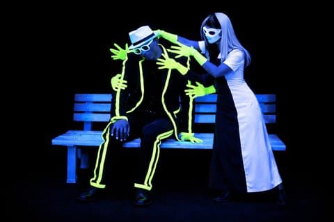 Undergrunns Black Light Theatre Interactive Show i Praha