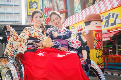 Exiting Rickshaw ride and Kimono experience